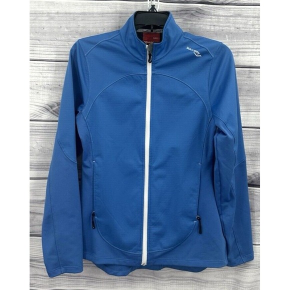 Saucony Tops - SAUCONY ACTIVEWEAR ZIP FRONT TRACK JACKET Women's Size Small ROYAL BLUE